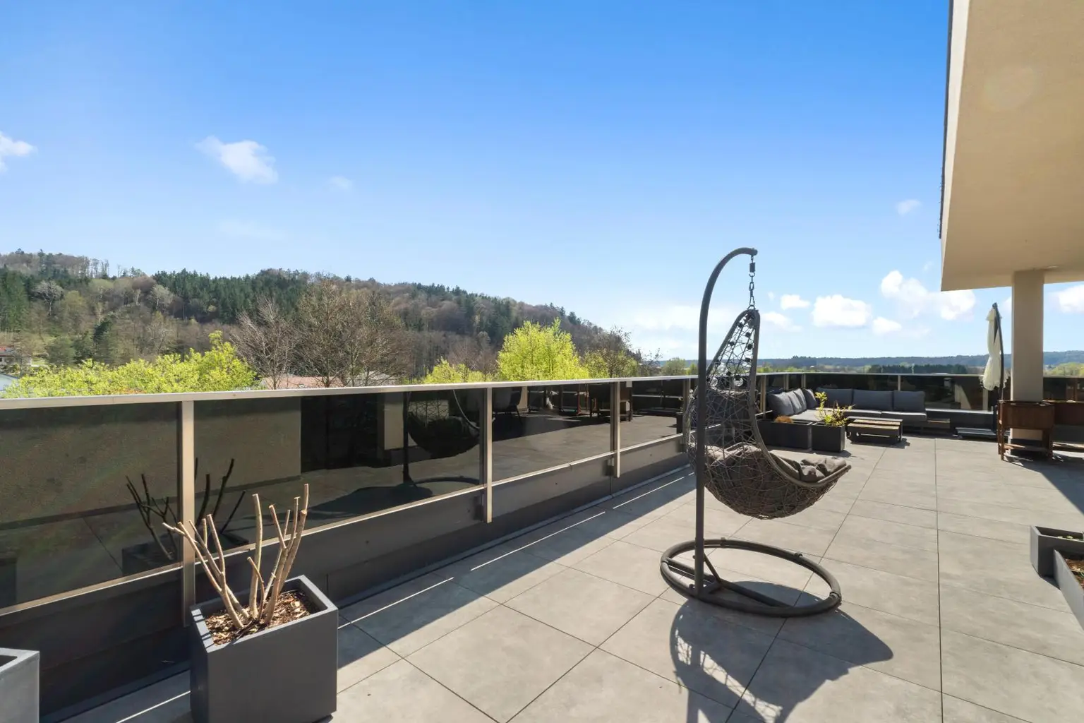 Ausblick Südostseite Dachterrasse