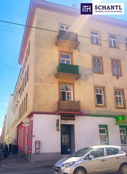 Investoren und Bauträger aufgepasst! Sensationeller Preis + 80% Leerstand +Großes Potential im Dach + Vielseitige Verwertungsmöglichkeiten! TOP-Lage im Supergrätzl!