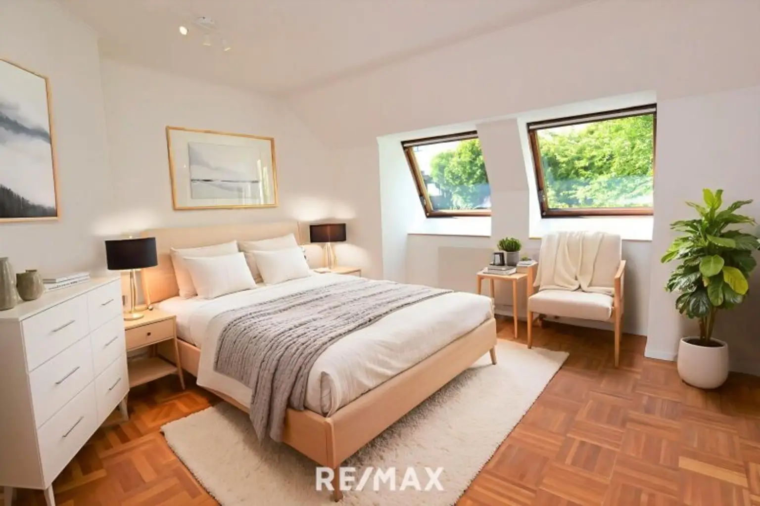 Schlafzimmer (virtuell eingerichtet)