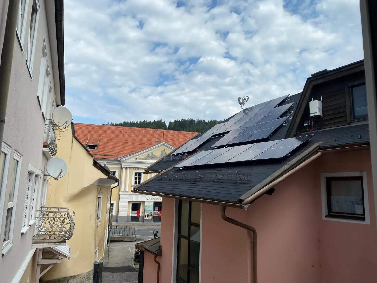 Blick zur Fachhochschule