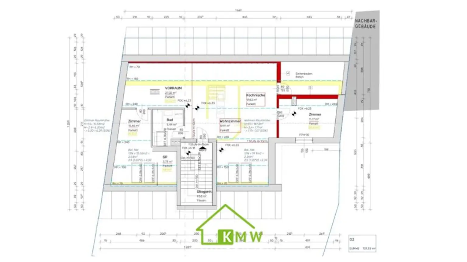 3-Zimmer-Dachgeschoßwohnung in zentraler Ruhelage