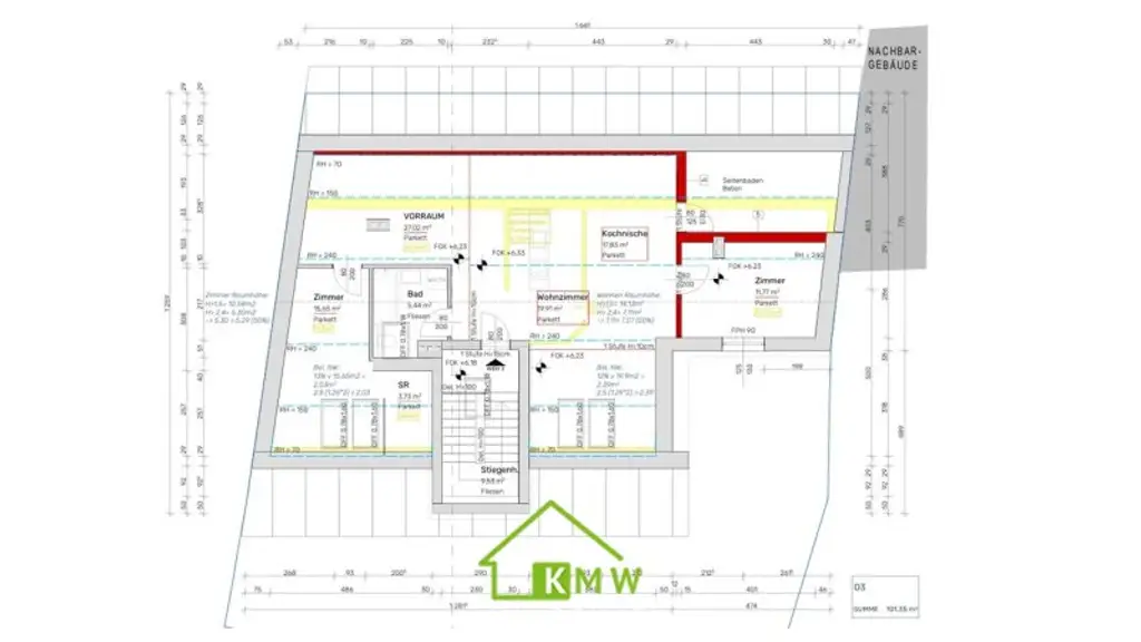 3-Zimmer-Dachgeschoßwohnung in zentraler Ruhelage