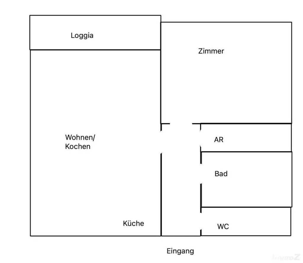 Übelbach 2 Zimmer mit Loggia und Küche