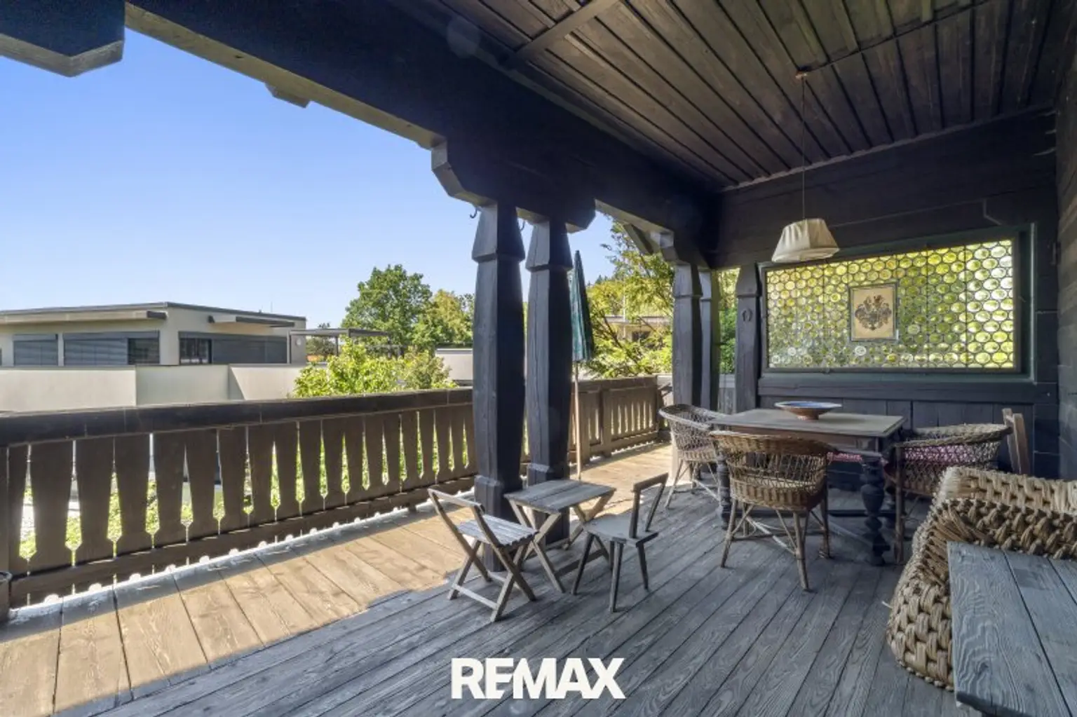 Überdachte Terrasse