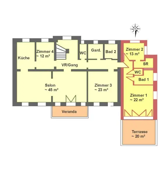 Charmante 5-Zimmer Villenetage mit traumhafter Terrasse und Wienerwaldblick am Sagberg