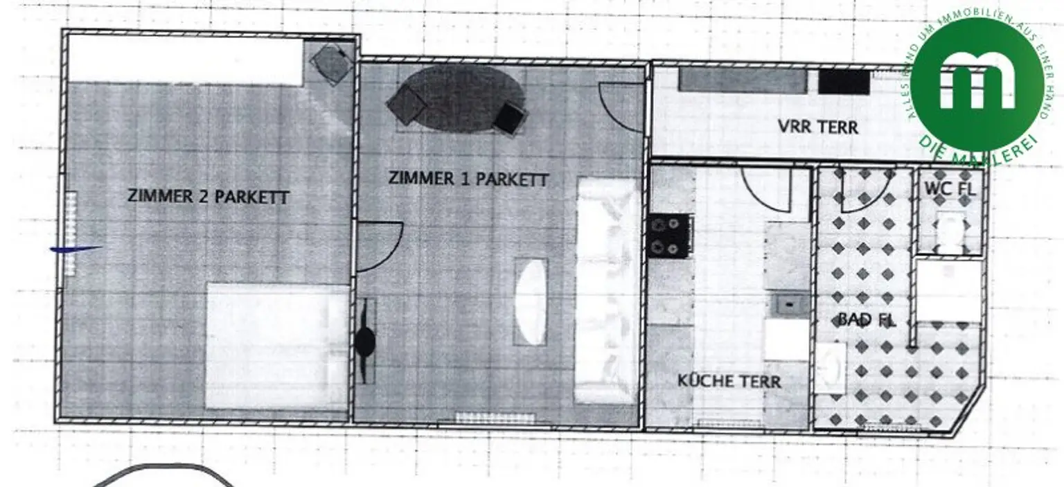 Unbefristet: Geräumiger 2-Zimmer-Altbau nahe Matzleinsdorfer Platz
