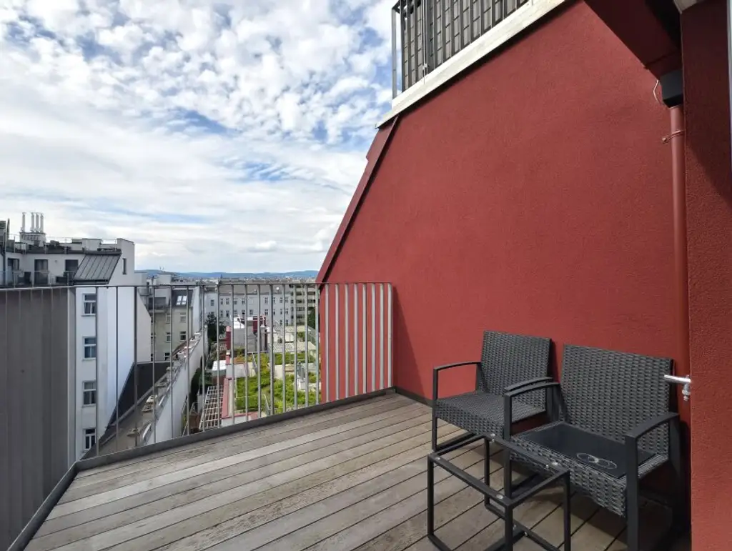 Pauschalmiete inklusive Warmwasser & Heizung/Kühlung - Moderne 2-Zimmer-Wohnung mit schönem Balkon in Hofruhelage - Stilvolle Ausstattung