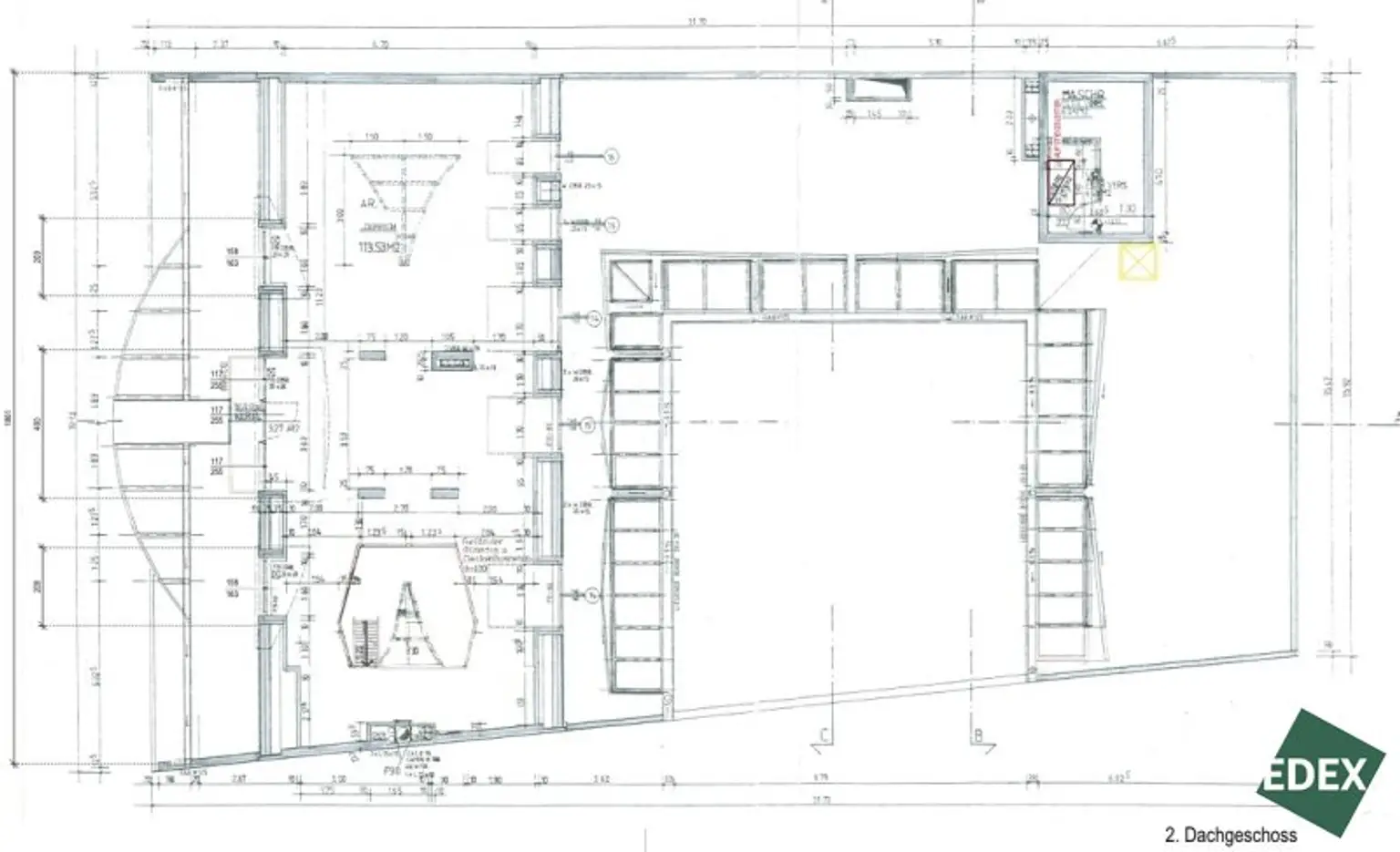 Erstbezug | Rohbau-Büro auf zwei Ebenen im Dachgeschoss mit Gestaltungsspielraum