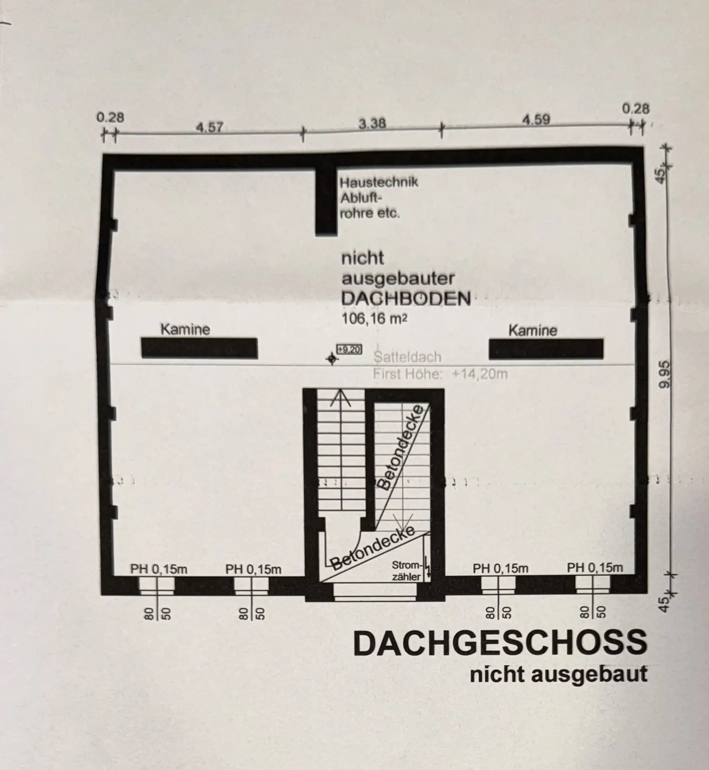 Plan Dachgeschoss