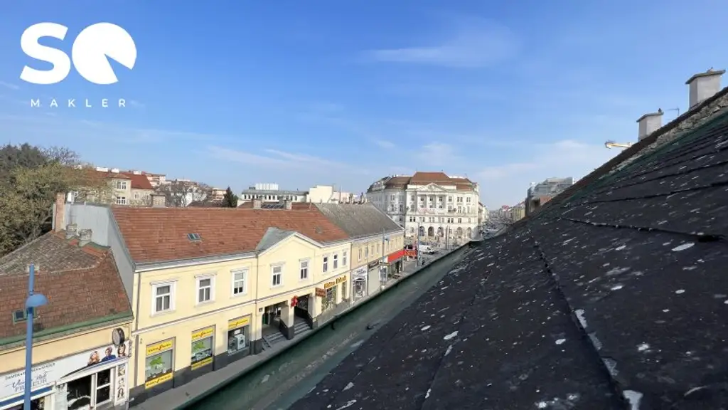 # SQ - ROHDACHBODEN MIT BAUBEWILLIGUNG & ERWEITERBARE WOHNUNG IM 2. OBERGESCHOSS IN ZENTRALER LAGE AM SPITZ IN FLORIDSDORF