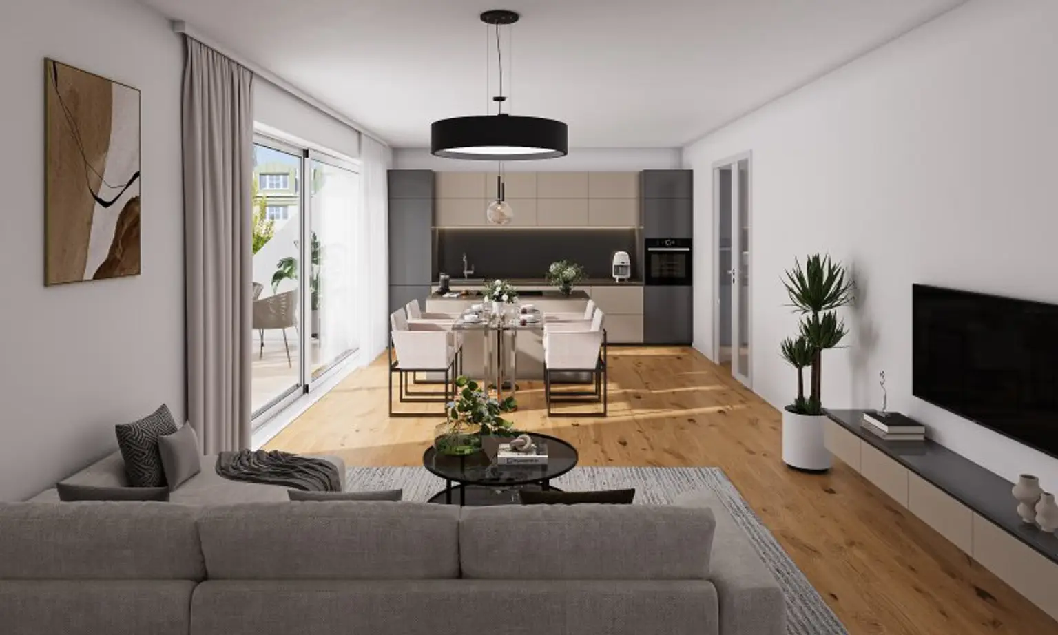 PROVISIONSFREI! Traumhafte Wohnung im DG - 2 Terrassen - Fitnessraum - PKW Stellplatz - Erstbezug nähe Donau