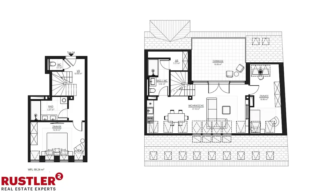 Altbaurenaissance mit Dachgeschossausbau- Nähe Kutschkermarkt
