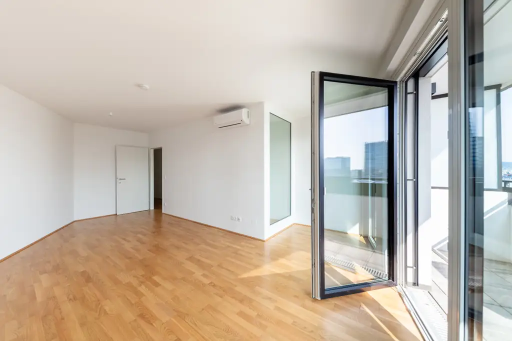 Beim Hauptbahnhof Wien - Dachgeschoss-Maisonette im Neubau Erstbezug mit Klima und Dachgarten