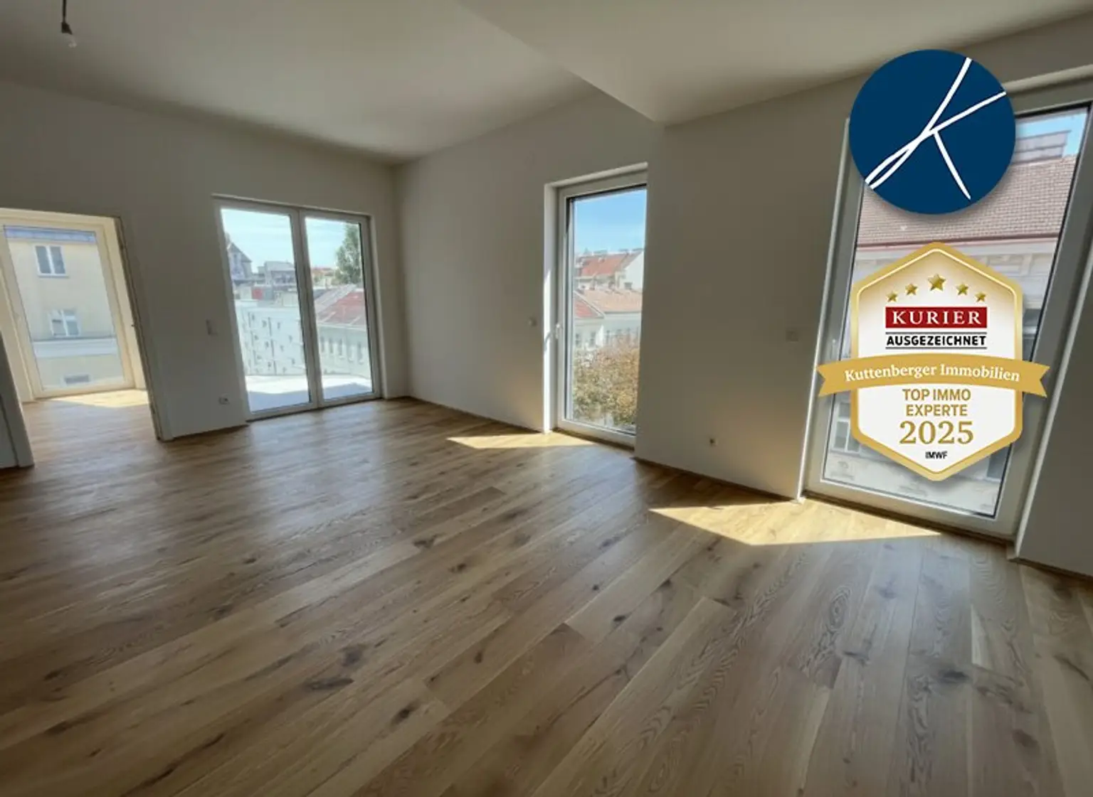 *Superprojekt: ''Über den Baumwipfeln" TOP 45 MIT ZWEI TRAUMHAFTEN WEST-LOGGIEN