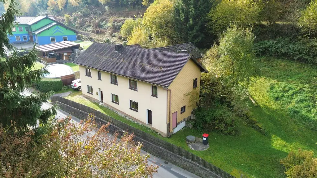 Wohnhaus mit SANIERUNGSBEDARF