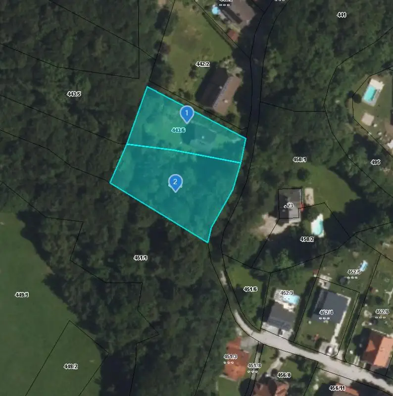 Katasterplan - Luftbild