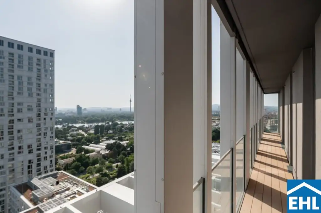 TOWER HOMES im Vienna Twentytwo - Erstbezugswohnungen bei der U1 - Rooftop-Pool, Fitnessraum & Saunabereich!
