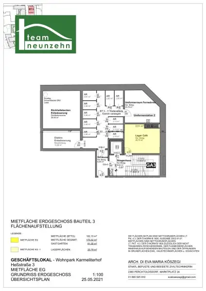 Gewerbeobjekt im Karmeliterhof zwischen Rathausplatz und Julius-Raab-Promenade! BAR/KONDITOREI/CAFE. - WOHNTRAUM