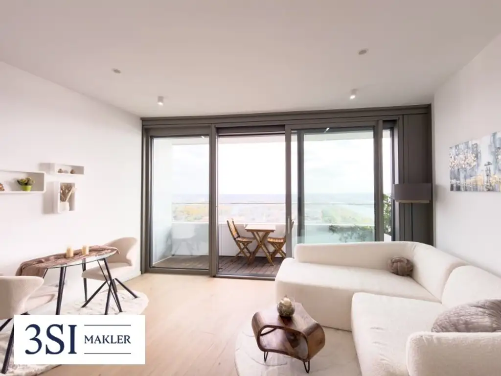 Möbliert, Pool, Sauna, Fitness in den DANUBEFLATS wohnen mit Luxusausstattung und phantastischem Ausblick
