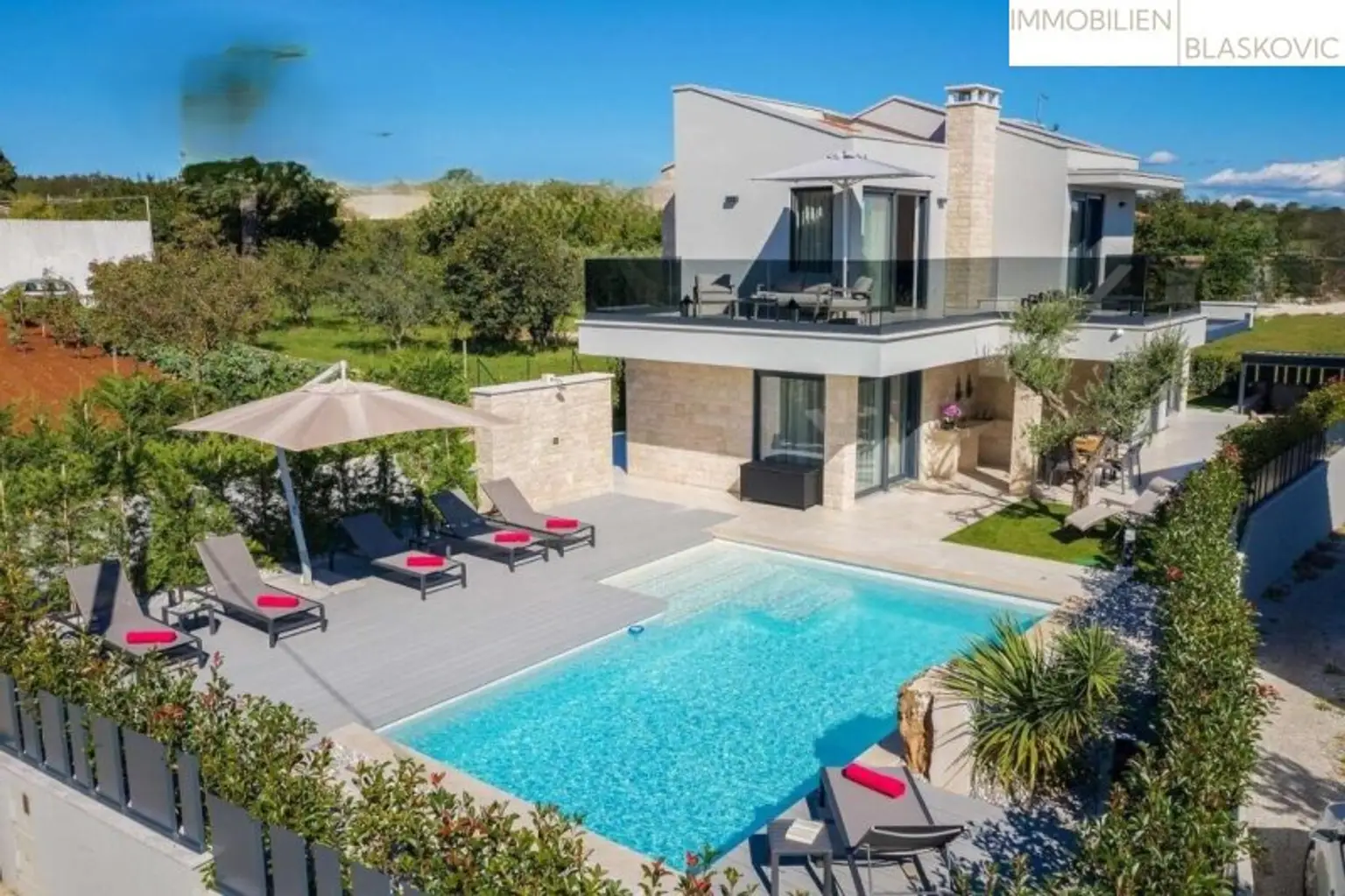 Porec Umgebung - Attraktives Haus mit Pool, Whirlpool und Sauna