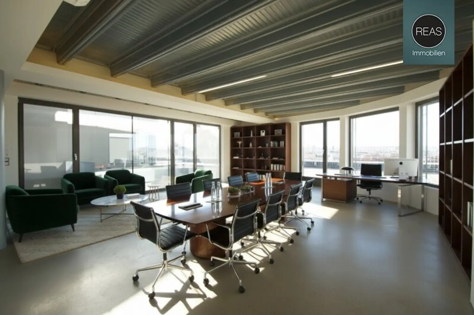 The View! Penthouse Loft mit Dachterrasse samt Wien-Panorama-Blick in der Brotfabrik Wien!