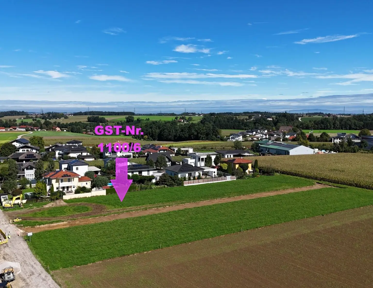 Baugrundstück mit südseitiger Ausrichtung im Grünen | Steinerkirchen Frohnhofen | GST-Nr. 1100/6