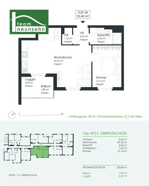 Wohnen im Neubau nahe U3 Kendlerstraße - Hochwertige Ausstattung, Abstellraum und Hofruhelage! 2024 erbaut!