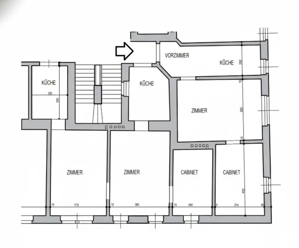 Großzügige Altbauwohnung mit neuwertige Küche und Lift nähe Meidlinger Hauptstraße
