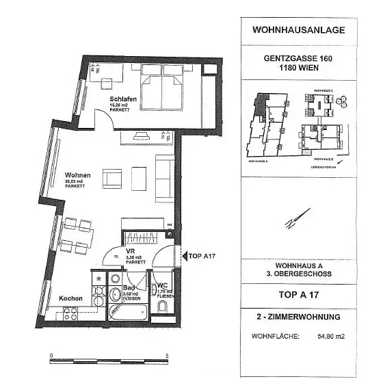Schöne 2-Zimmer-Wohnung im beliebten 18. Wiener Bezirk!