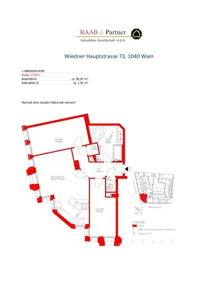 Geräumige, lichtdurchflutete 3-Zimmer-Wohnung! Supermarkt, Fitness, Garage im Haus! TU- und Karlsplatz-Nähe!