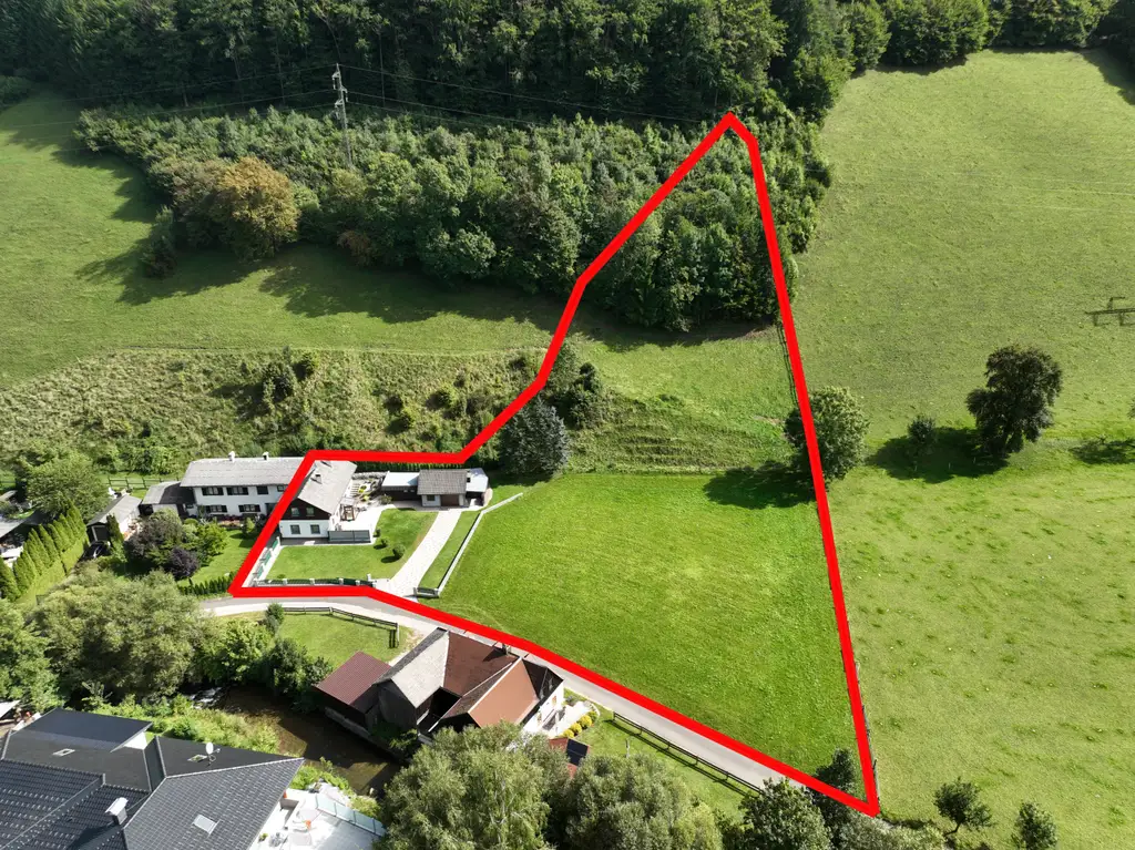 Haus mit großem Grundstück