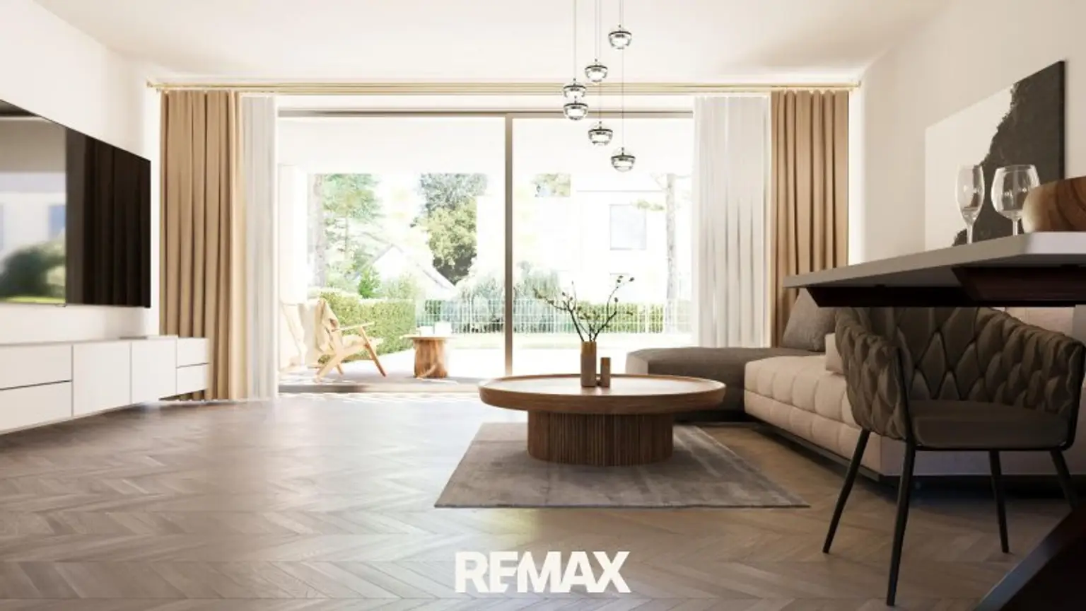 Wohnzimmer-Rendering