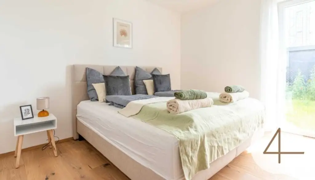 Wunderschöne Gartenwohnung 3 Schlafzimmer vermietet bis 31.08.2028