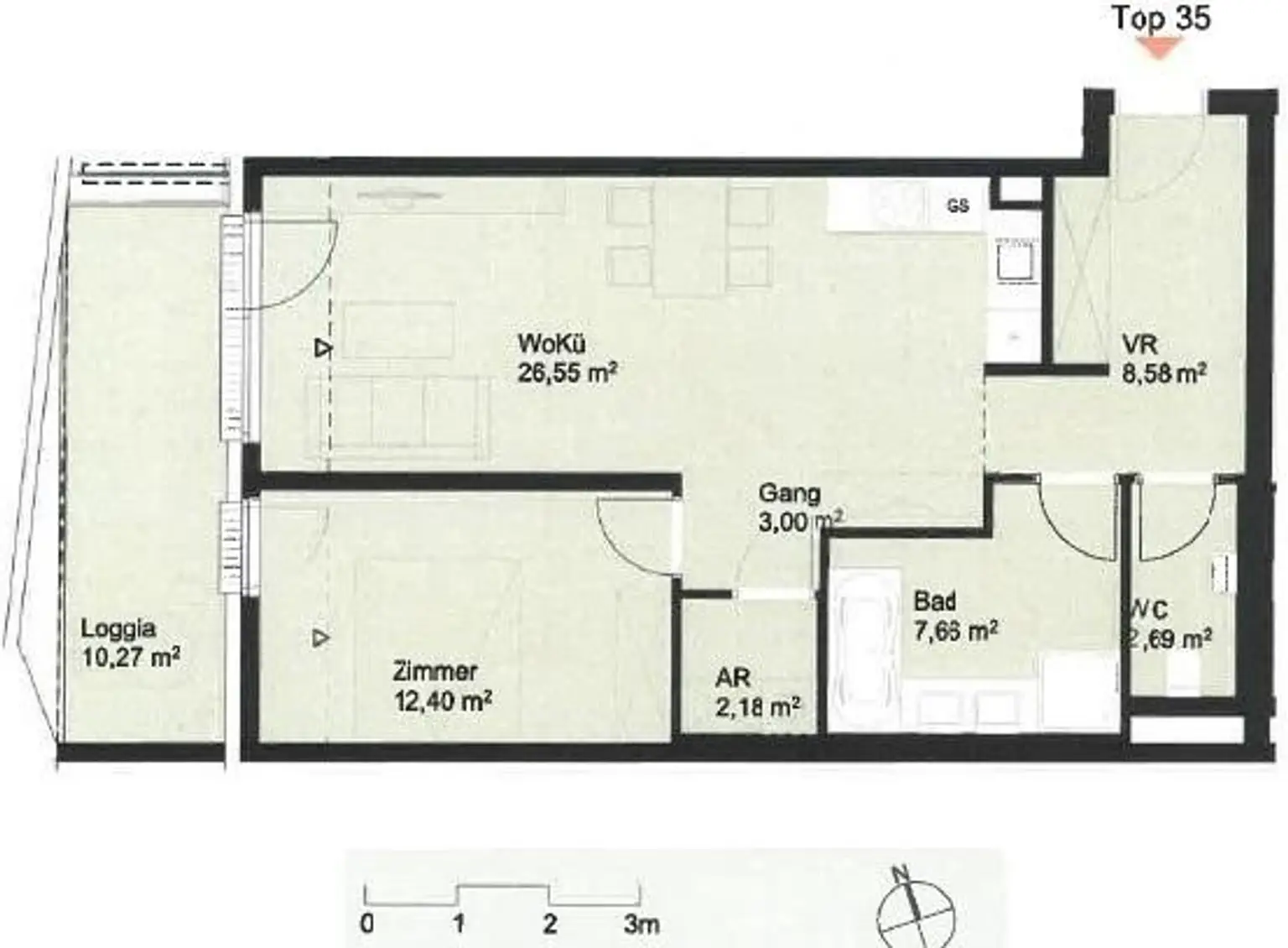 5. OG!!! Hochwertige Neubauwohnung mit 10m² westseitiger Loggia