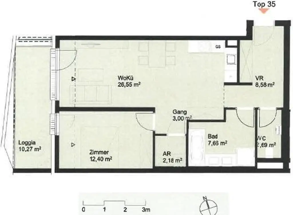 5. OG!!! Hochwertige Neubauwohnung mit 10m² westseitiger Loggia