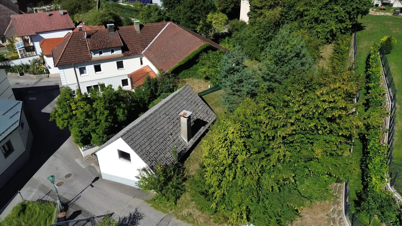 Großzügiges Wohnhaus mit großem Wirtschaftsgebäude und Schlossblick