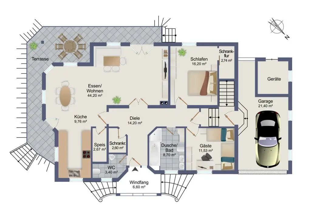 Traumhafter Bungalow in sonniger Lage