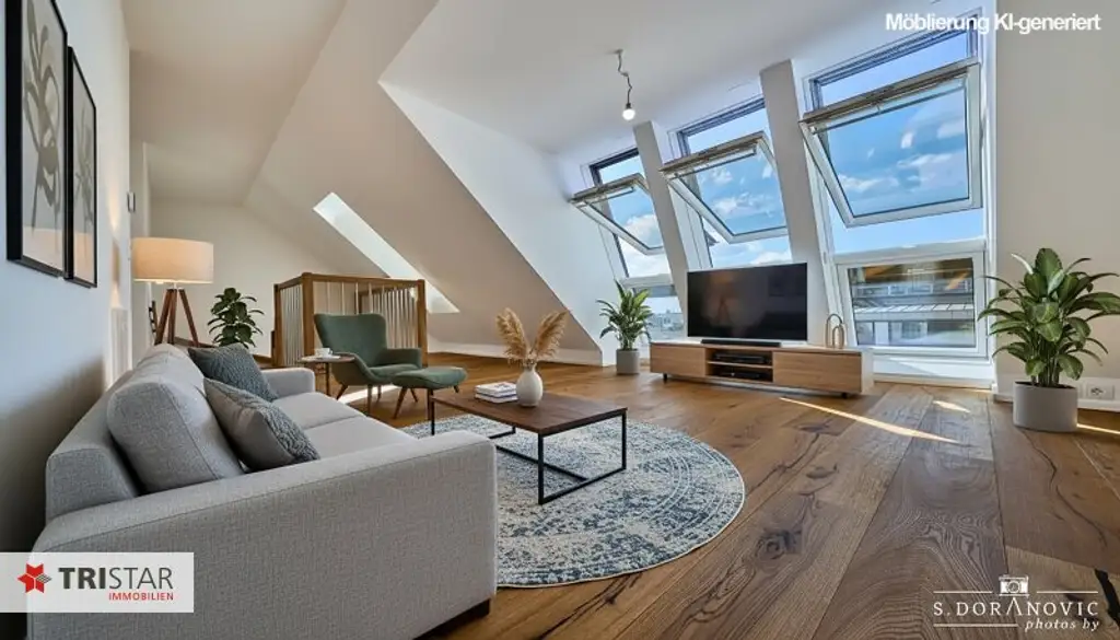 NEU! ++ SIEBENBRUNNENPLATZ ++ 6 EXKLUSIVE DG-WOHNUNGEN MIT WIENBLICK ++ SOFORT BEZIEHBAR ++ EIGENTUM ++ 1050 WIEN ++