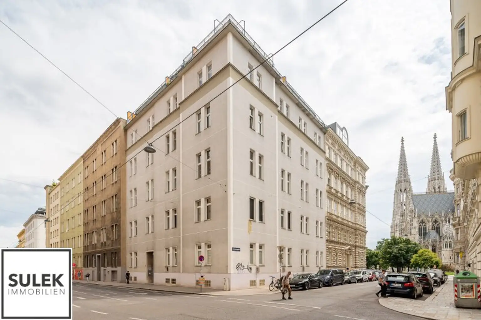 Wohnen direkt bei der Votivkirche: großzügige 2-Zi.-Wohnung (getrennt begehbare Zimmer + Küche)