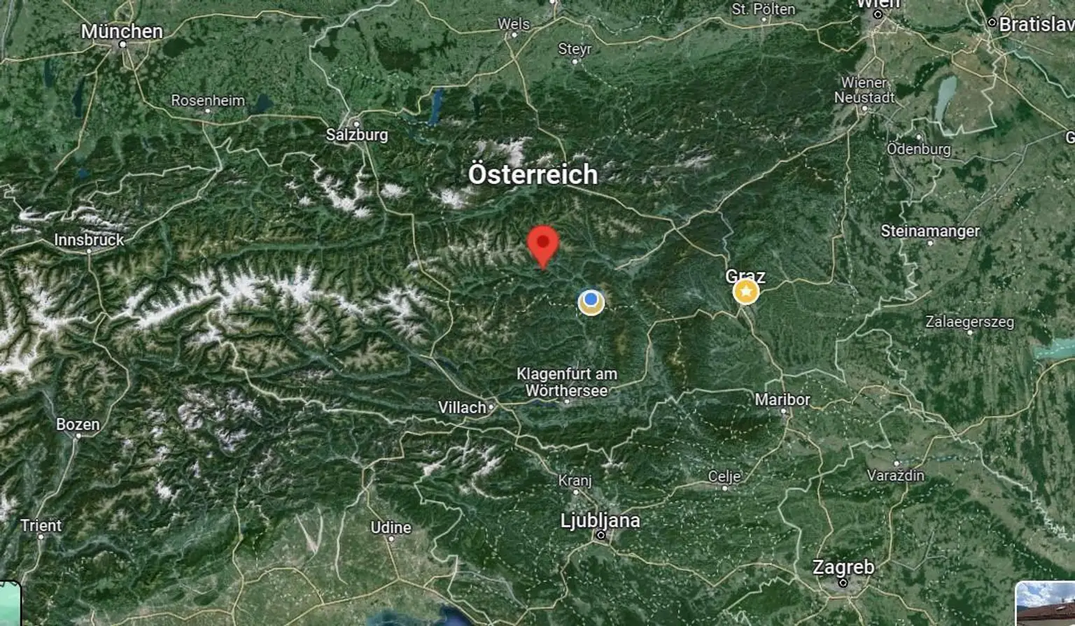 Karte Österreich
