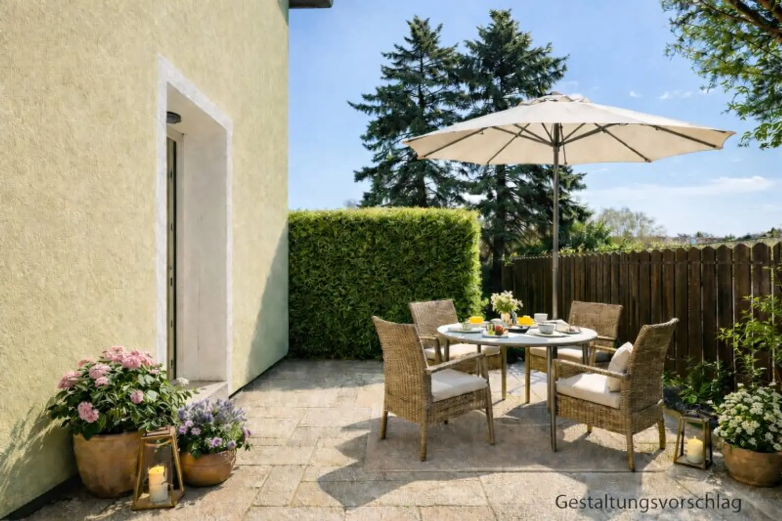 Gestaltungsvorschlag Terrasse