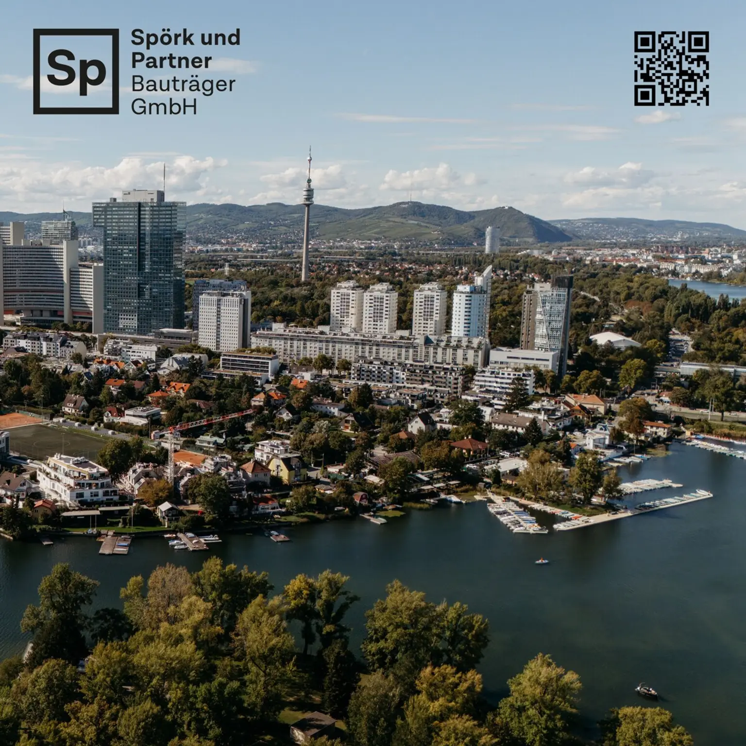BESTLAGE ALTE DONAU – Dachgeschoss mit Terrasse – 1 Minute zur Alten Donau