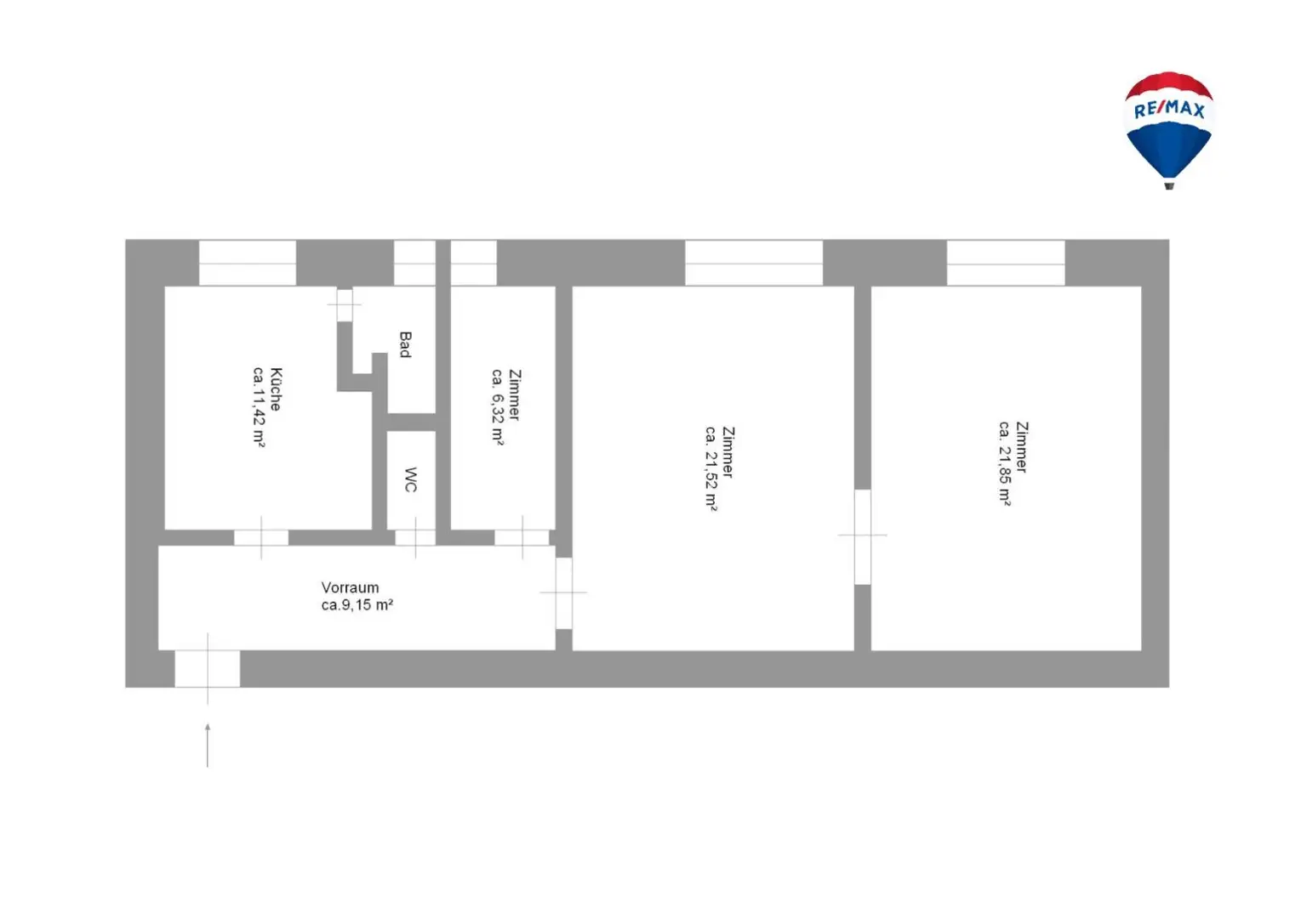 " 2,5-Zimmer mit Homeoffice-Möglichkeit und Top-Infrastruktur "