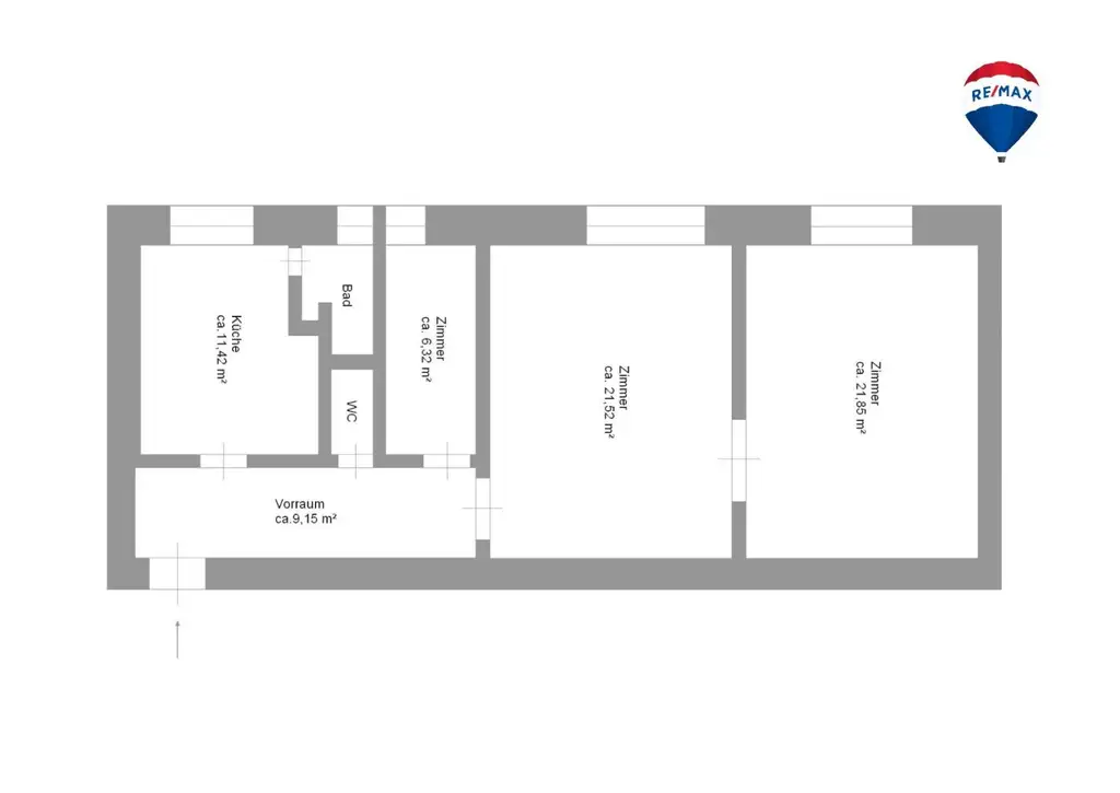 " 2,5-Zimmer mit Homeoffice-Möglichkeit und Top-Infrastruktur "