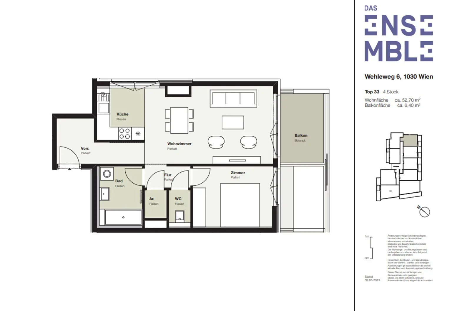 2-Zimmer-Wohnung nähe Prater