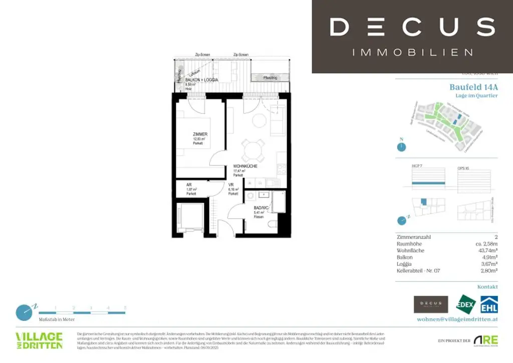 | NATÜRLICH DRAUSSEN | BF 14A | ANLEGER | VILLAGE IM DRITTEN | FERTIGSTELLUNG 2027