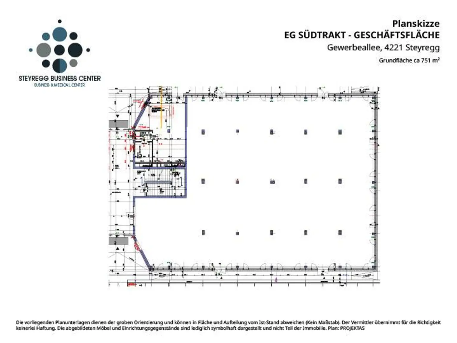 750m² Bürofläche im modernen Steyregg Business & Medical Center an der B 3!