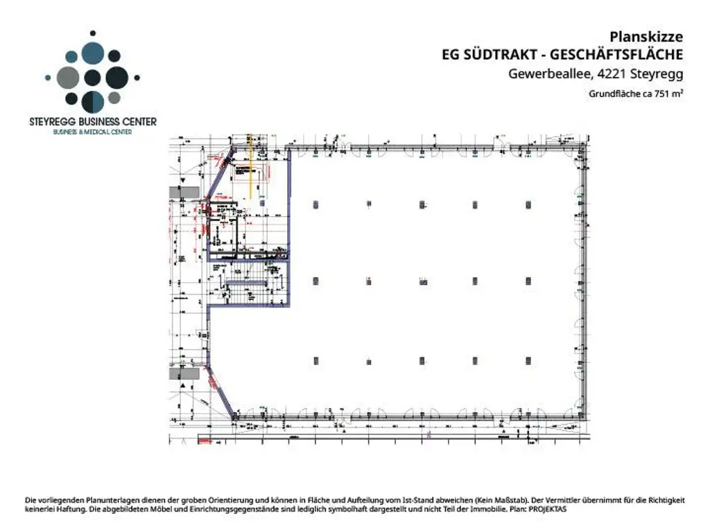 750m² Bürofläche im modernen Steyregg Business & Medical Center an der B 3!