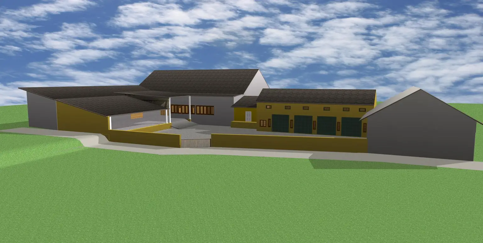 Design1 Landwirtschafts-Hallen+Werkstatt Bergau12f