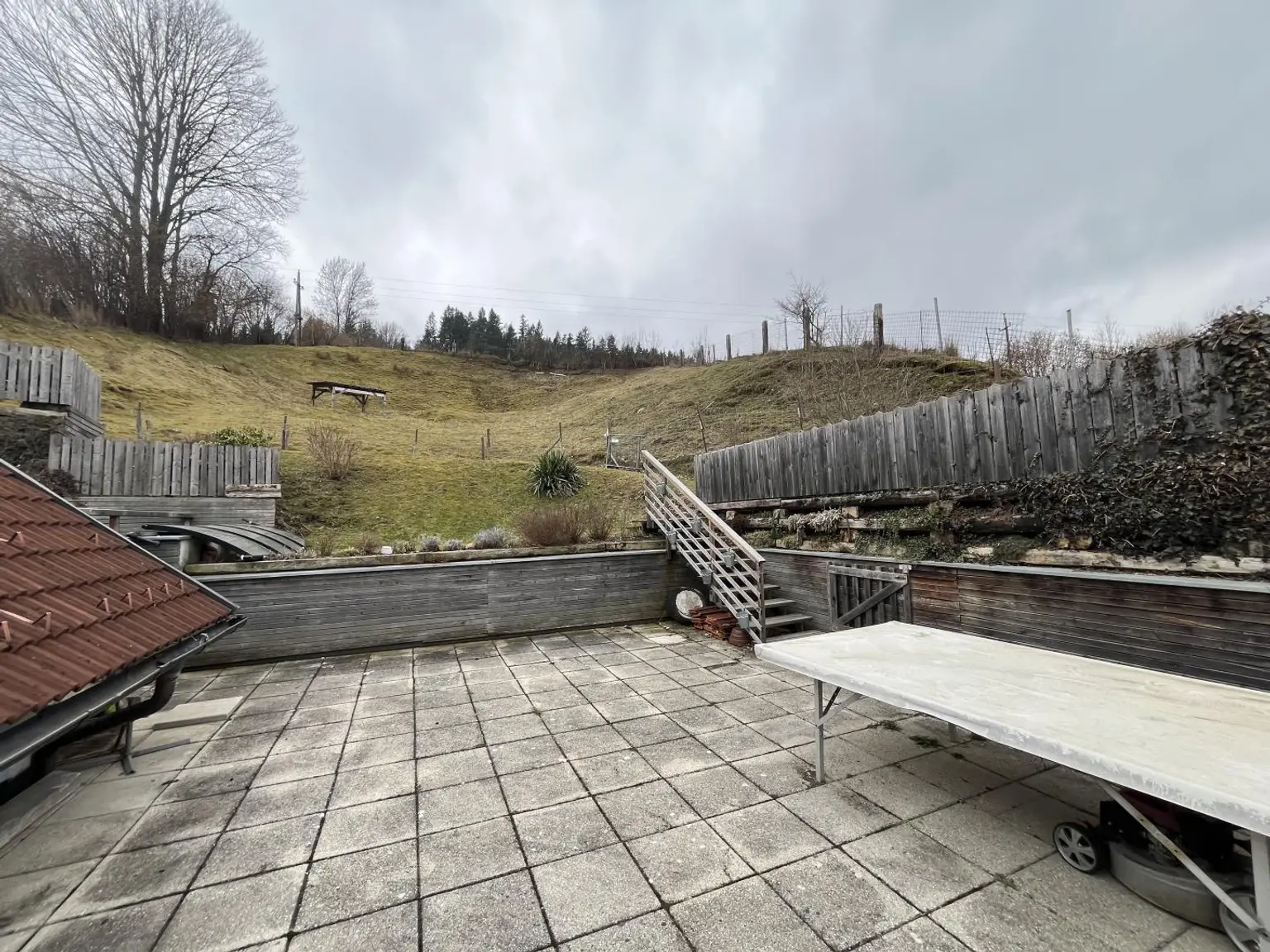 Aussenansicht - Terrasse und Garten